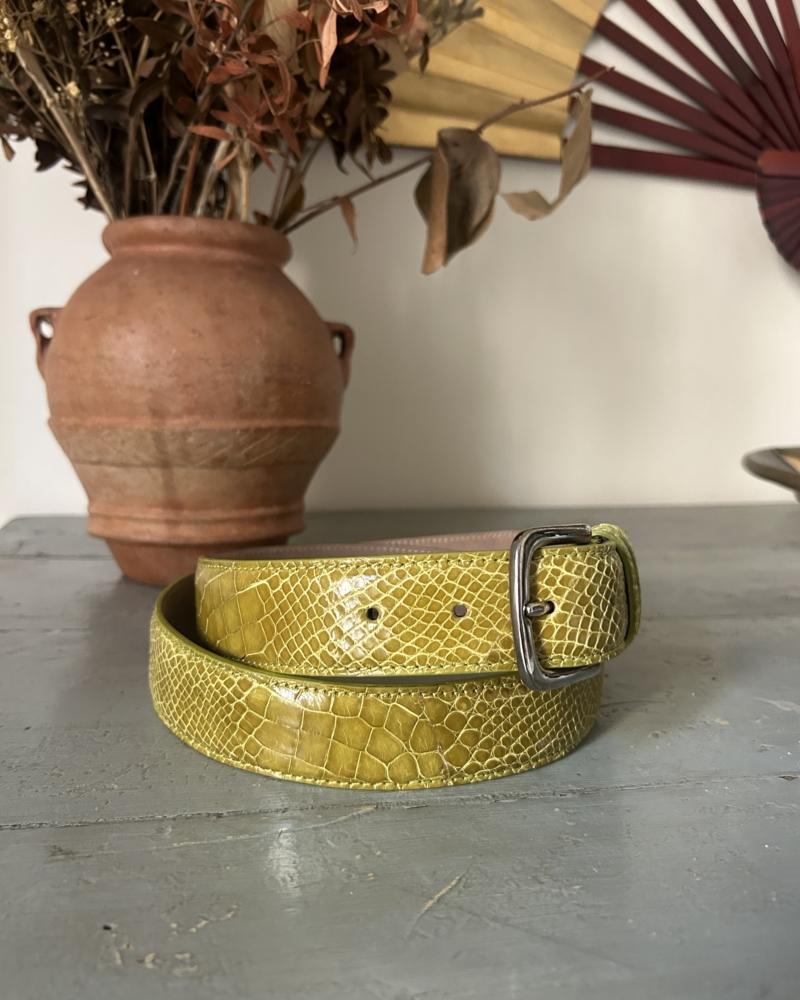 Silver metal buckle belt - Kiwi - Image 3
