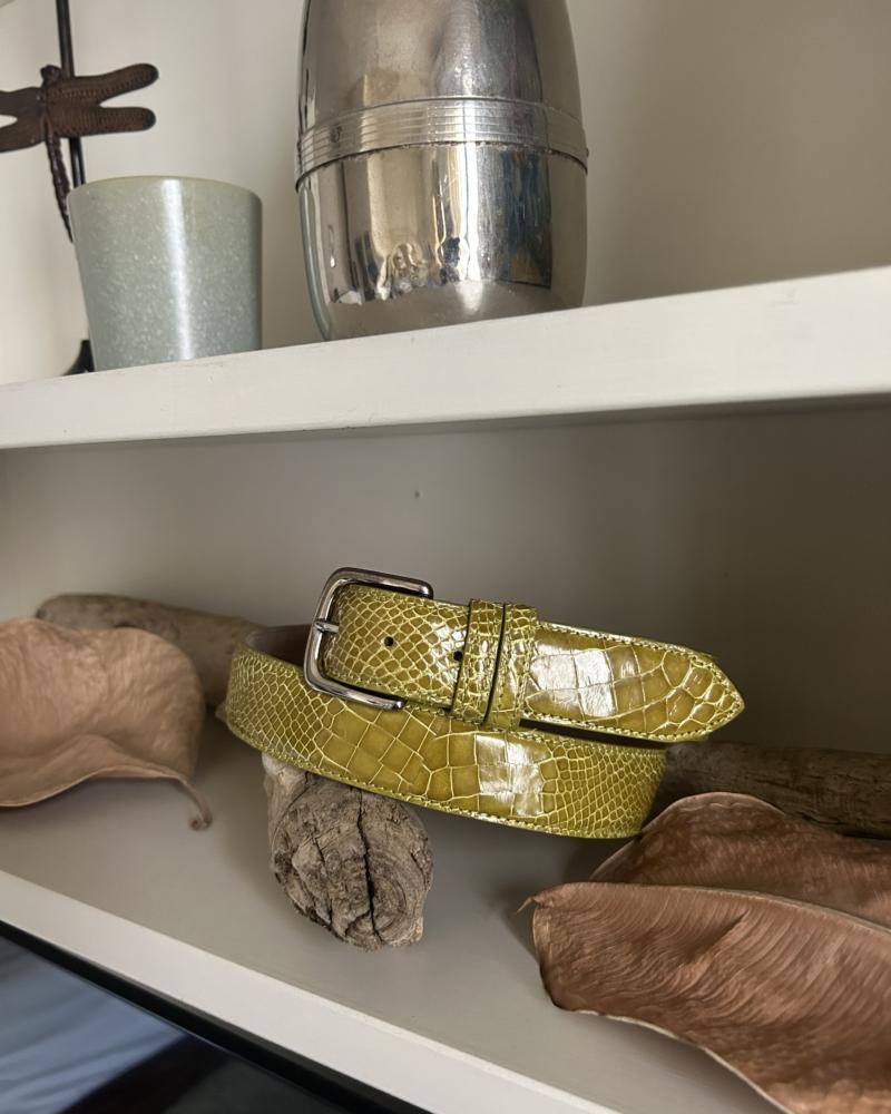 Silver metal buckle belt - Kiwi - Image 5