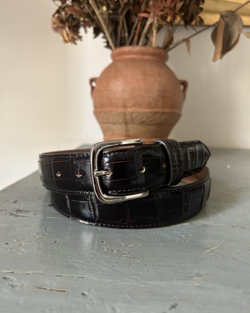 Silver metal buckle belt - Rouge Noir - Image 5