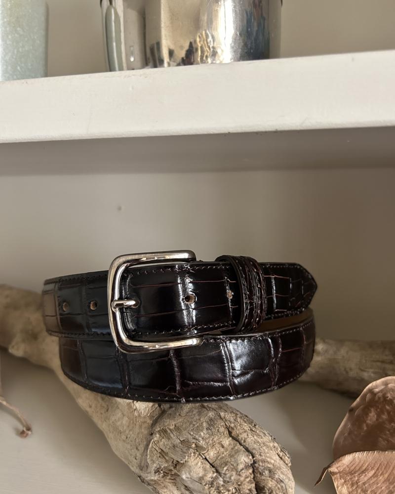 Silver metal buckle belt - Rouge Noir - Image 3