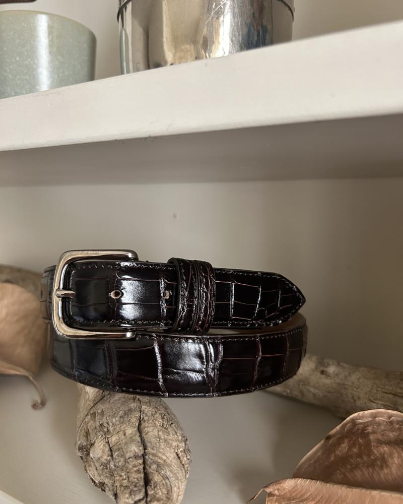 Silver metal buckle belt - Rouge Noir - Image 2