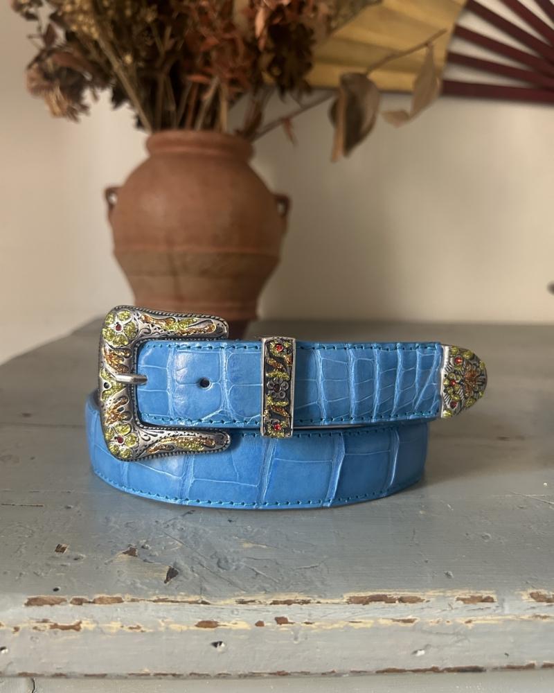 Rodeo belt -Pool & Mustard/Orange - Image 4