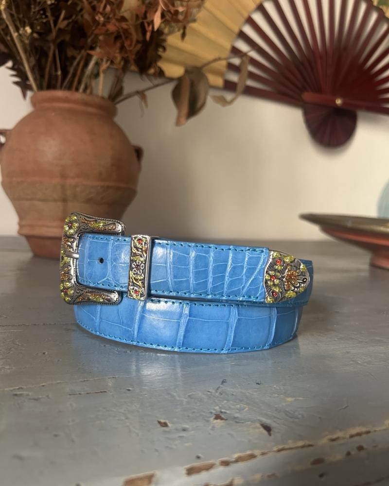 Rodeo belt -Pool & Mustard/Orange - Image 3