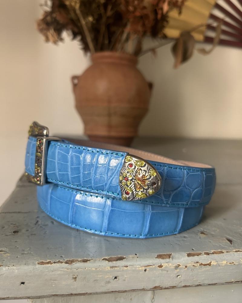 Rodeo belt -Pool & Mustard/Orange - Image 2