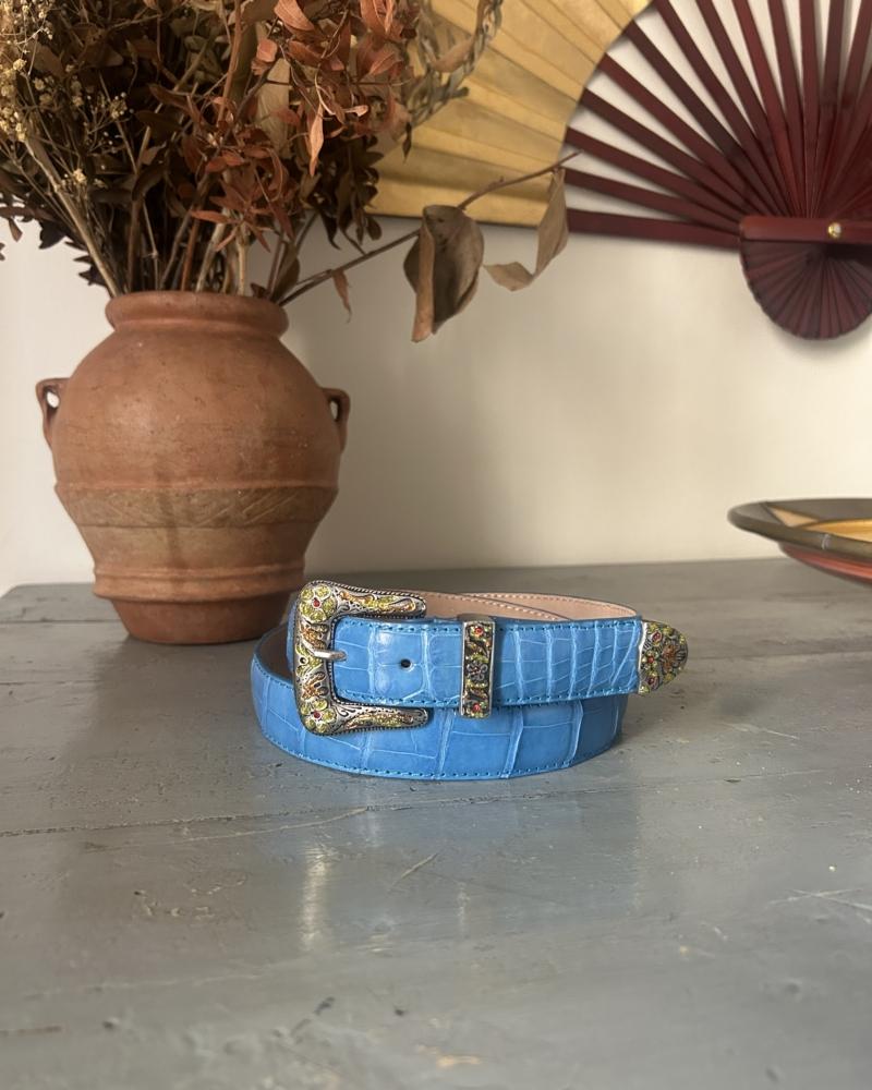 Rodeo belt -Pool & Mustard/Orange - Image 5