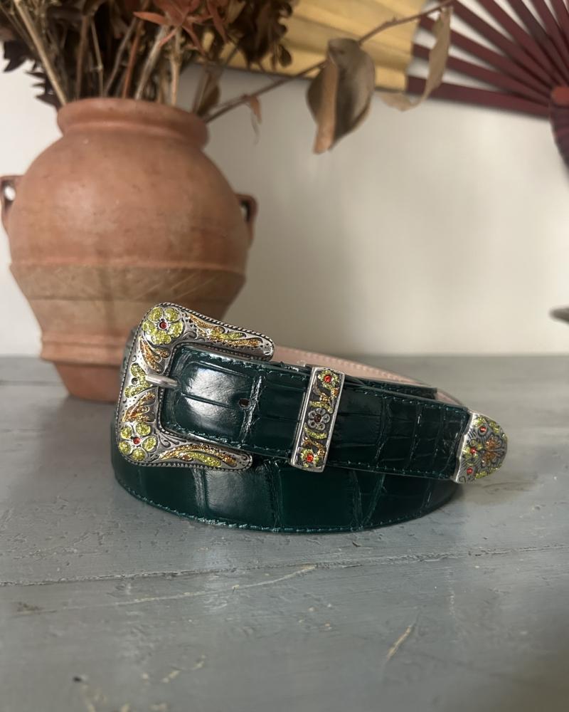 Cintura Rodeo - Verde Foresta & Senape\Arancione - immagine 2