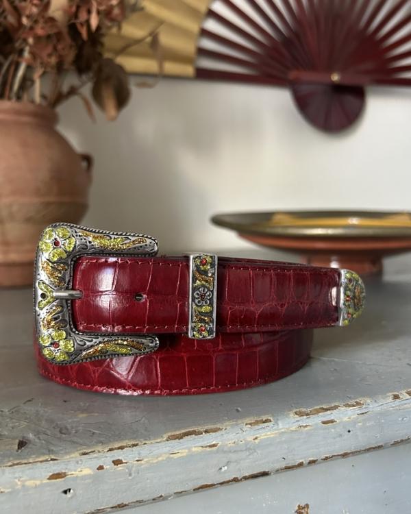 Cintura Rodeo - Rossa e viola/arancione