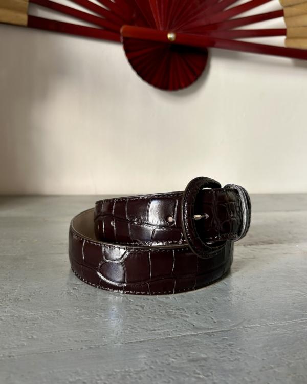 Cintura rivestita - Cioccolato Fondente